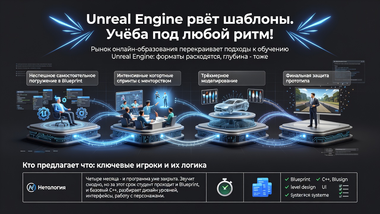 Unreal Engine рвёт шаблоны. Учёба под любой ритм!